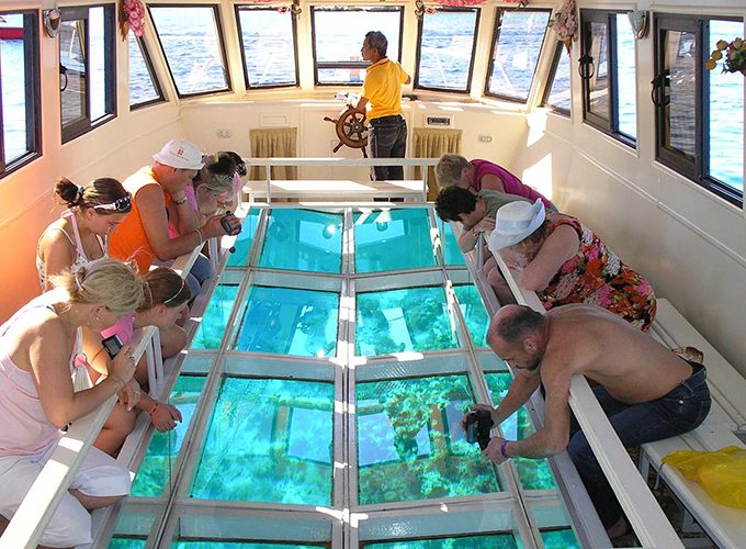 Glass Bottom Boat Cruise And Coral Reef Viewing